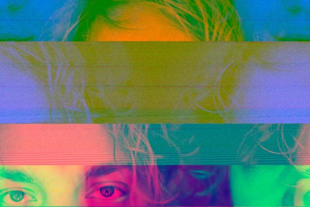Abstract glitch art portrait with vivid color overlays and facial distortion — the kind of artifact a genre-specific portrait negative string is designed to prevent