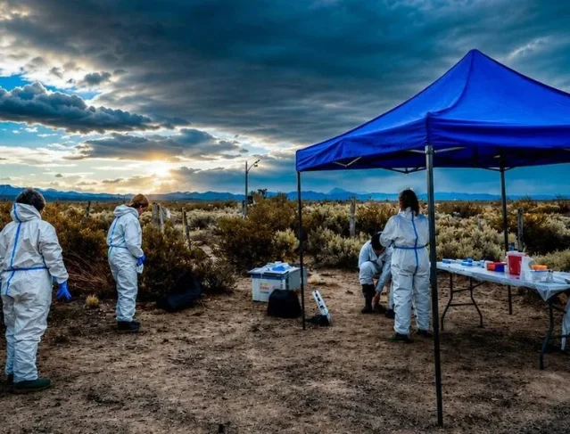 Malbrán and CDC fieldwork in southern Mendoza