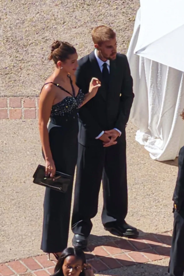 Hailey Bieber and Justin Bieber at the Malibu wedding