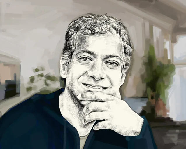 Artist rendering of Naval Ravikant