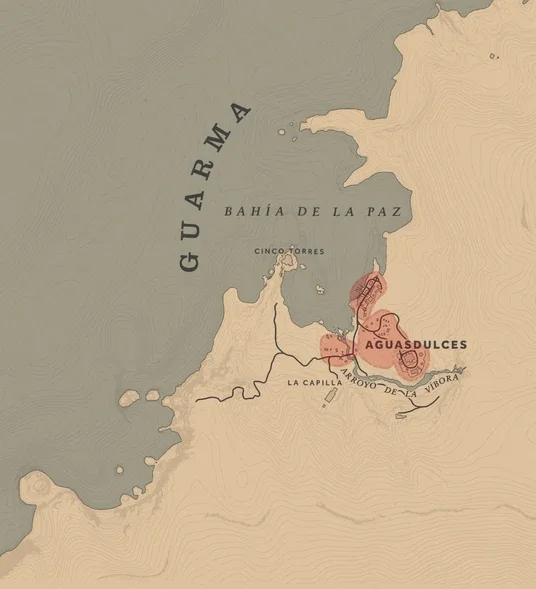 瓜马岛局部地图