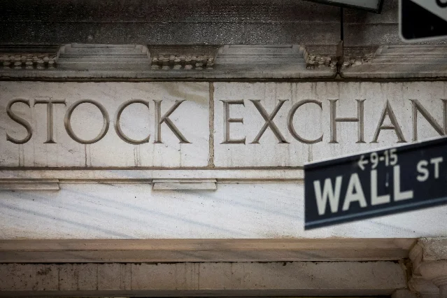 Wall Street entrance at NYSE, New York City