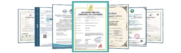 Jingsheng Hardware factory certificates: ISO 9001:2015, AAMA 904 test reports, CE EN 13126, and RoHS material analysis