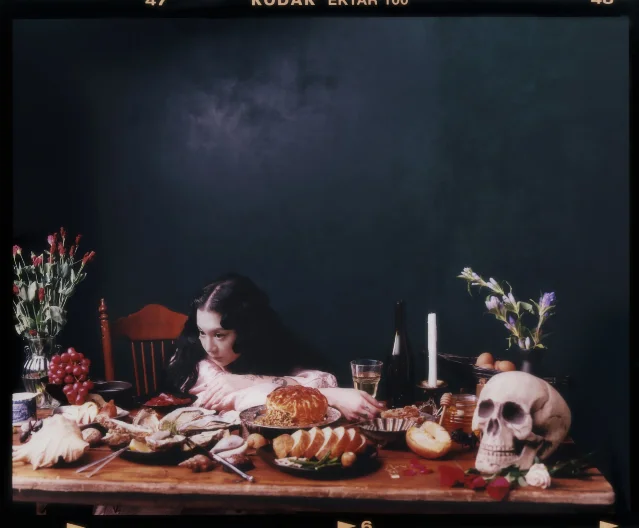 Japanese Breakfast promo photo — Michelle Zauner and bandmates in a framed editorial shot