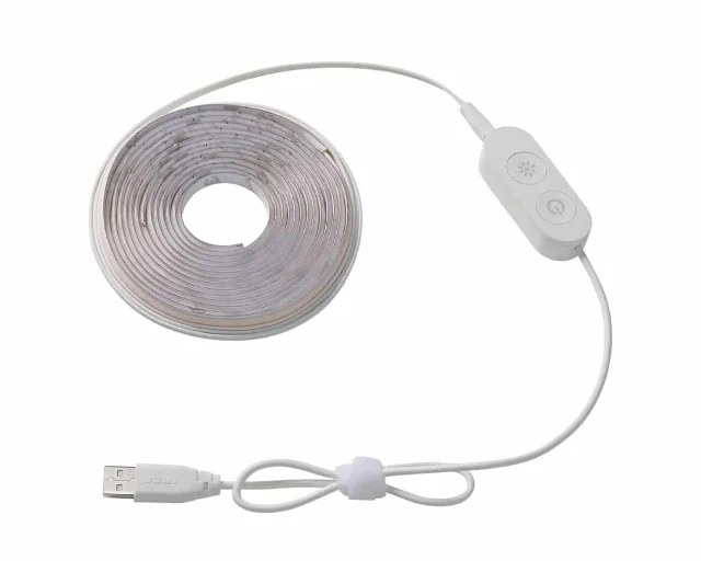 KABBLEKA LED lighting strip — USB-powered, dimmable, adhesive-backed