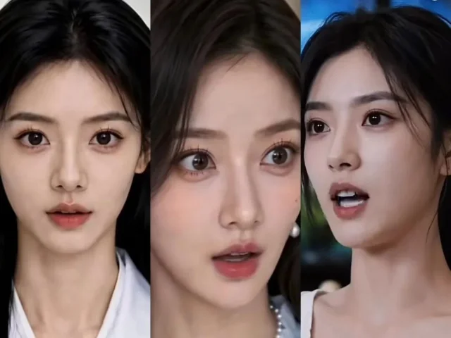 多部 AI 短剧女主的相似脸