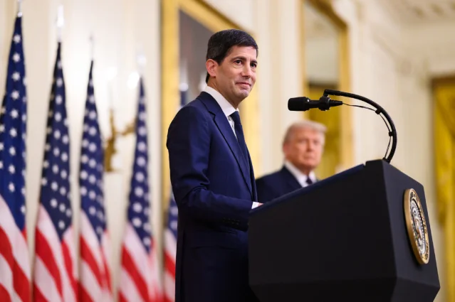 Kevin Warsh at the White House swearing-in ceremony