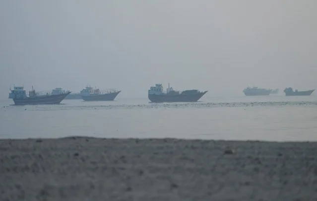 Strait of Hormuz cargo vessels, Musandam, Oman
