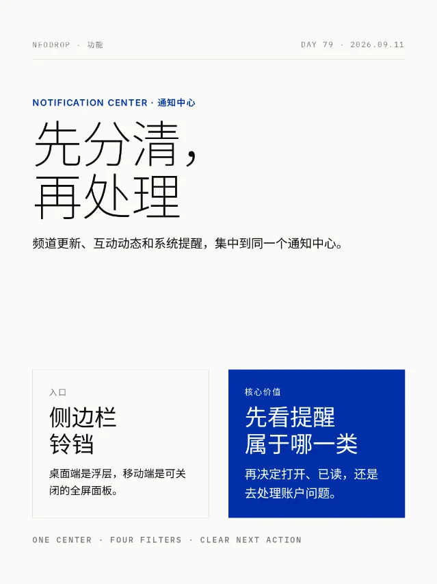 通知中心，先分清再处理