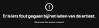 Spotify screenshot with a Dutch loading message