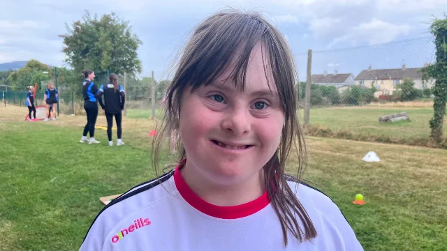 Kate at the Down Right Brilliant summer camp in Ballyholland.