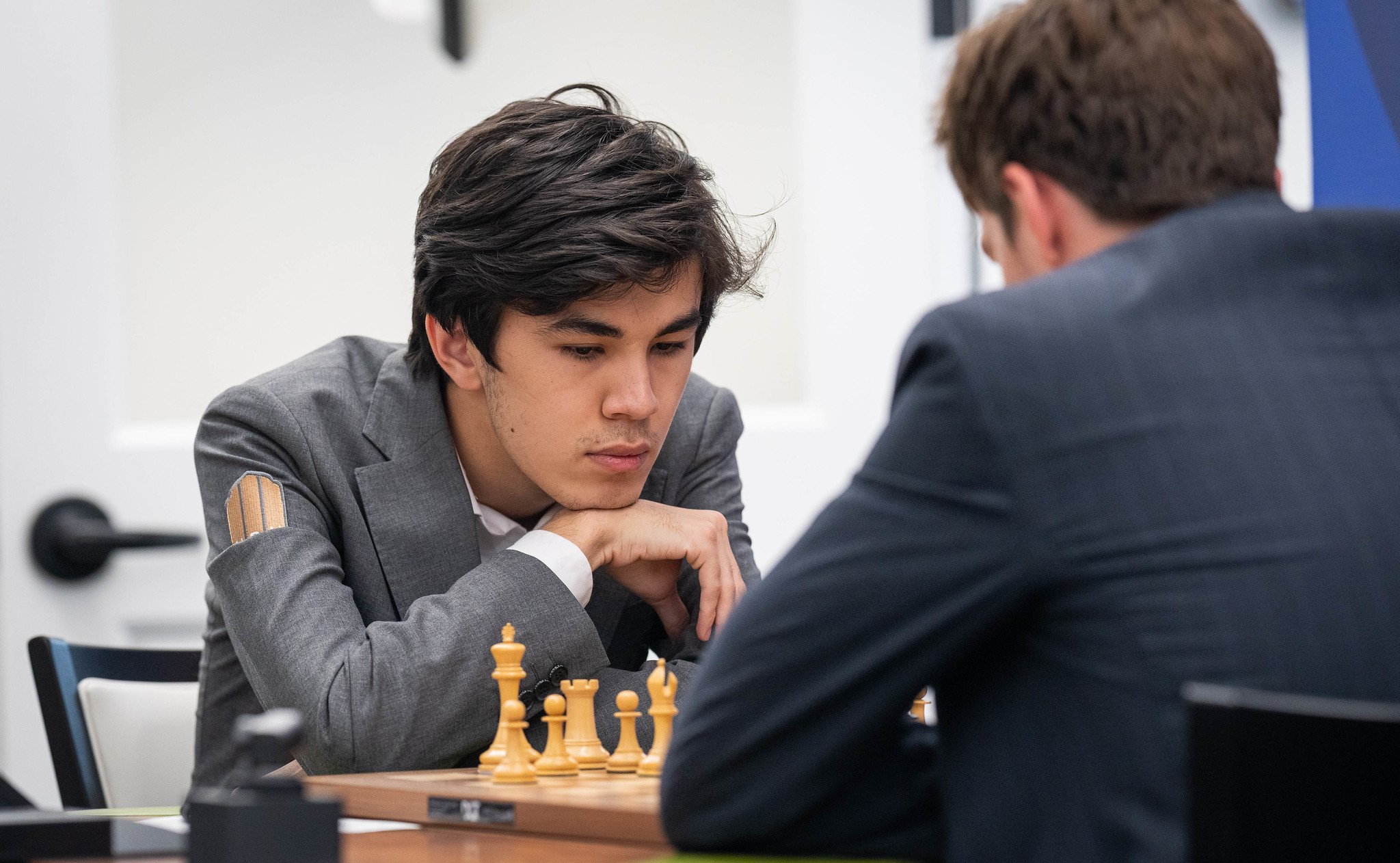 Javokhir Sindarov at the Sinquefield Cup