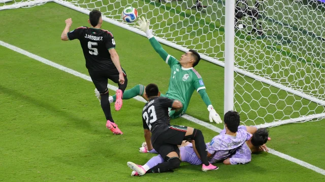 Raul Rangel makes the late save that protected Mexico's lead