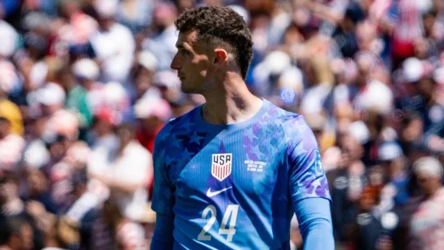 Matt Freese gives the rotated U.S. back line a stable goalkeeper reference.