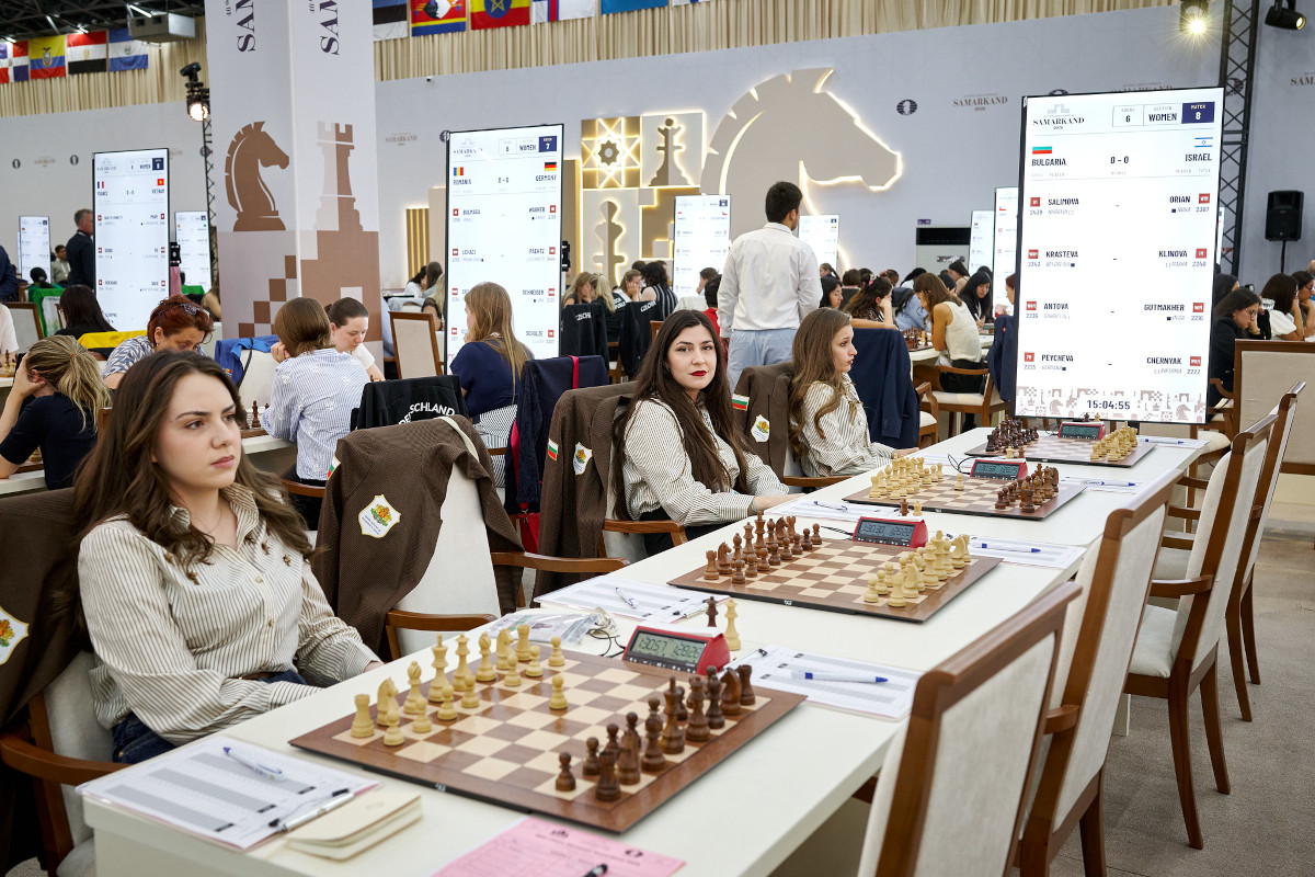 The Bulgaria–Israel match in the women's section