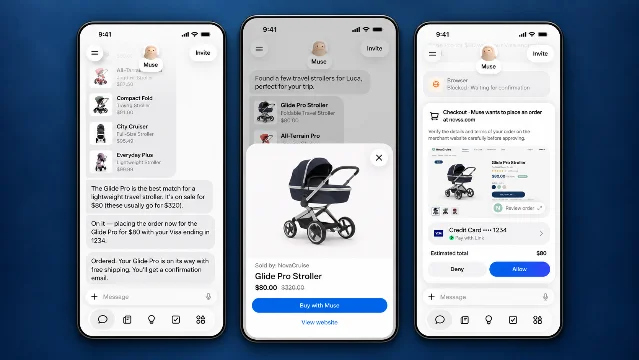 Meta 官方公布的三张 Muse 界面图