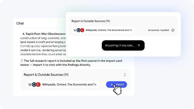 NotebookLM source import dialog