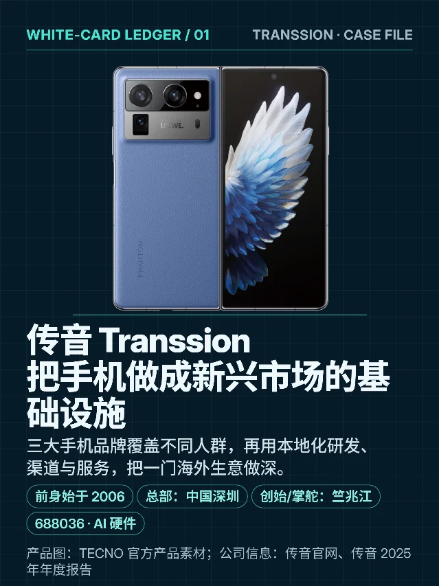 传音控股：把手机做成新兴市场的基础设施