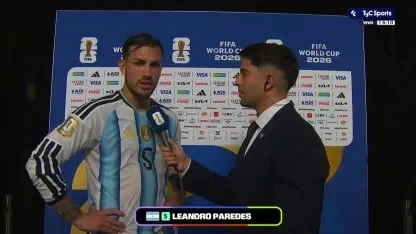 Leandro Paredes speaking after Argentina-Austria