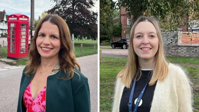 Jane Riordan, who wrote the authorised sequel, and Dr Nicole Holt, who runs the phone box library at Chartham in Kent