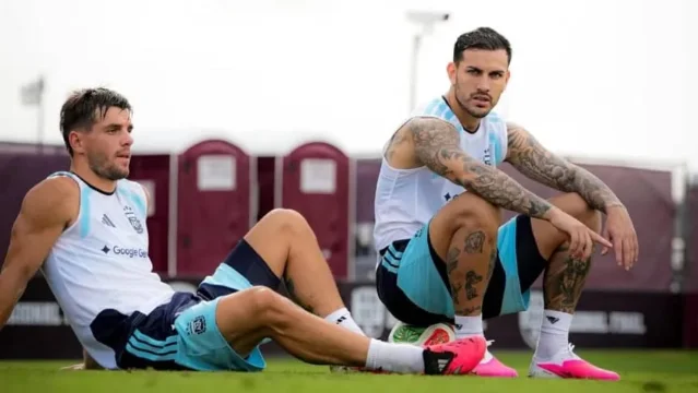 Leandro Paredes in midfield training context