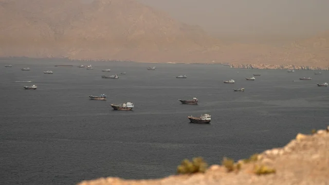 Vessels in the Strait of Hormuz