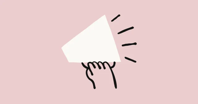 Megaphone illustration from Anthropic announcement