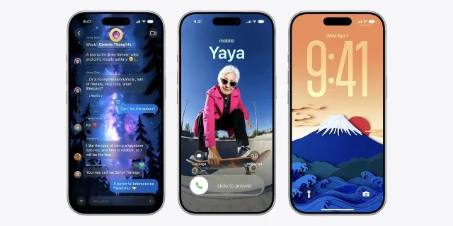 iOS 27 Developer Beta showing three iPhones side-by-side