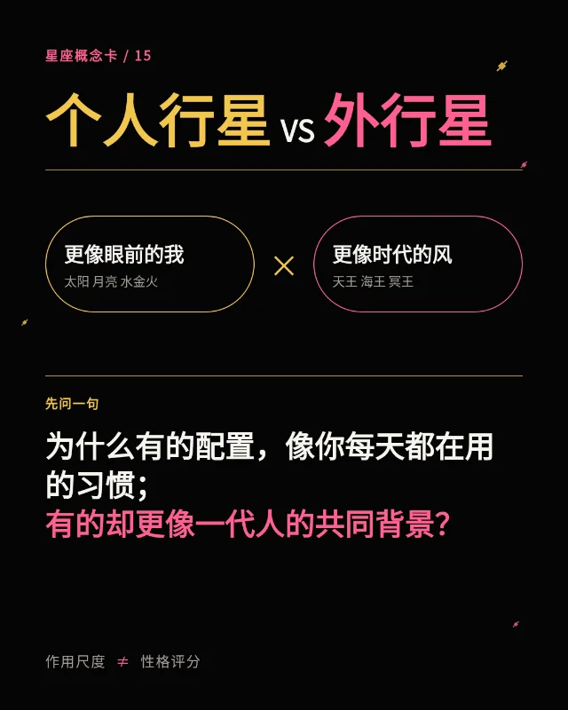 个人行星 VS 外行星｜为什么有的像我，有的像时代？