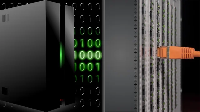 Interconnected data network representing AI compute and model infrastructure