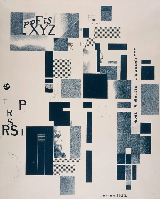 库尔特·施维特斯《MERZ 3》组画中的《Lithograph 4》,1923
