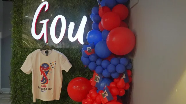 Fans inside Gou Restaurant in Olney