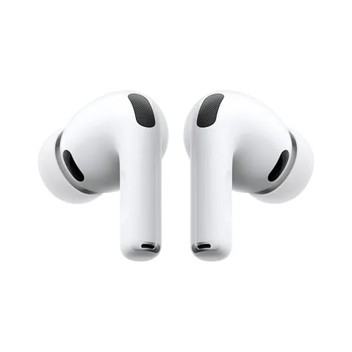 Apple AirPods Pro 3 white wireless earbuds in charging case