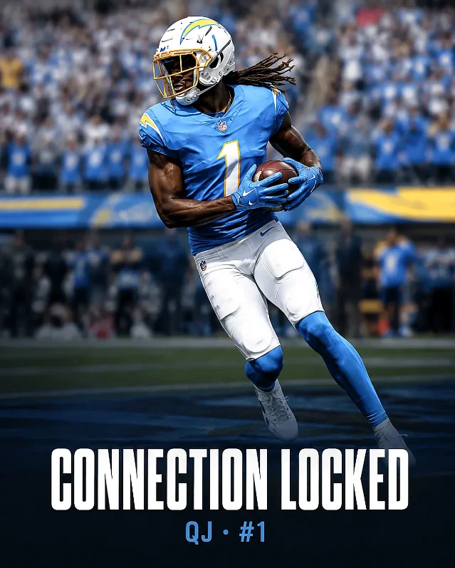 Johnston after the catch — connection locked