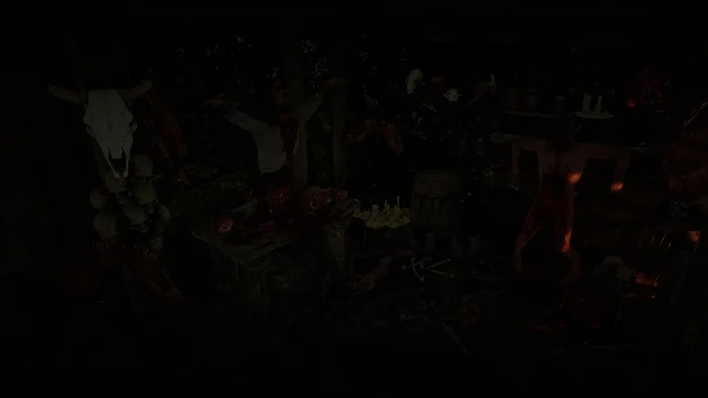 幸运小屋地下室的尸骨陈列
