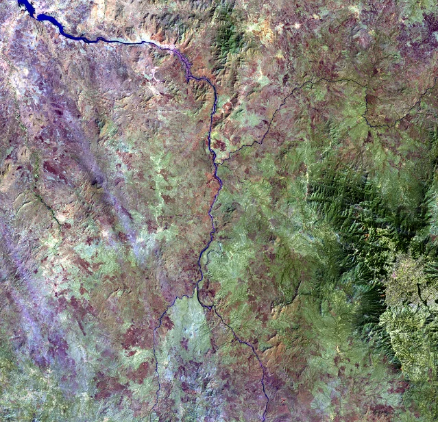 The reservoir at the start of filling, 2020