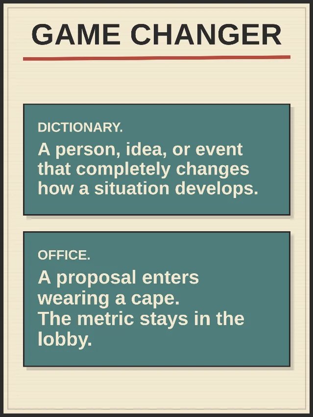 Game changer, translated