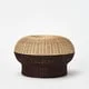 IKEA PS 2026 Ottoman with storage in rattan brown-red tones
