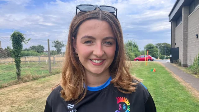 Down Right Brilliant youth club leader Emer Reilly at the Ballyholland summer camp.