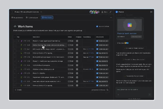 Jira Planner 将计划拆成带依赖关系的工作项
