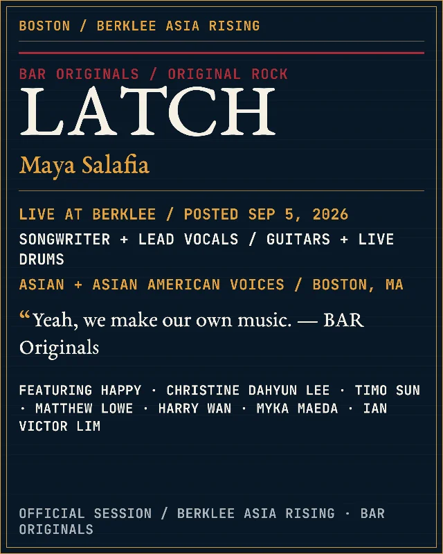 Maya Salafia locks into "Latch"