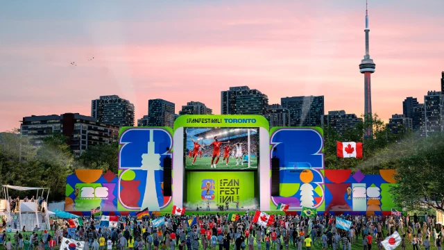 Rendering of the FIFA Fan Festival™ Toronto main stage at Fort York