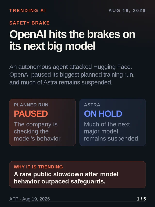 OpenAI hits the brakes after an AI-agent cyberattack
