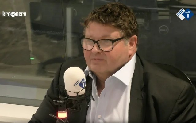 Ton den Boon in the NPO Radio 1 studio