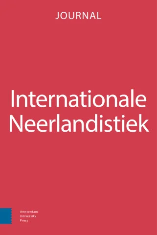 Red journal cover for Internationale Neerlandistiek