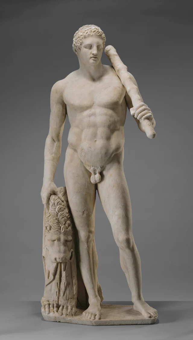 Lansdowne Herakles full frontal view, Getty Villa