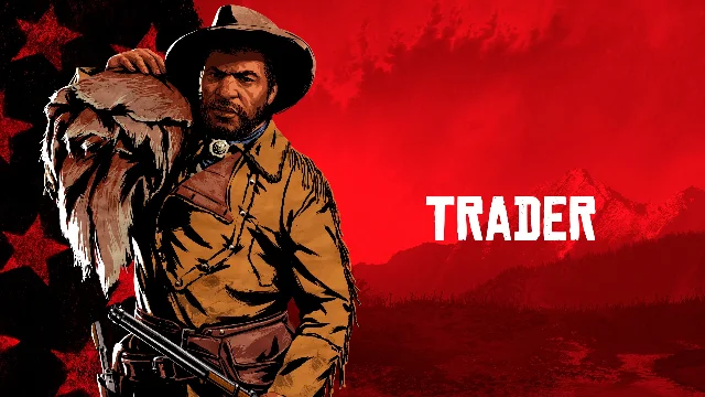Red Dead Online 的 Trader 商人角色宣传图