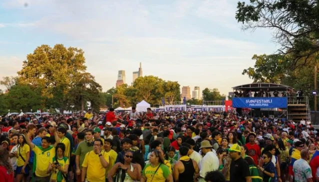 Fans gather at Philadelphia's Lemon Hill Fan Festival