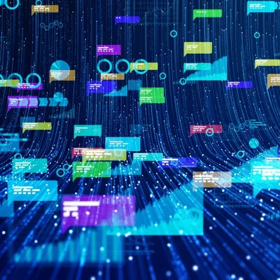 政府 AI 数据流与供应商关系的概念图