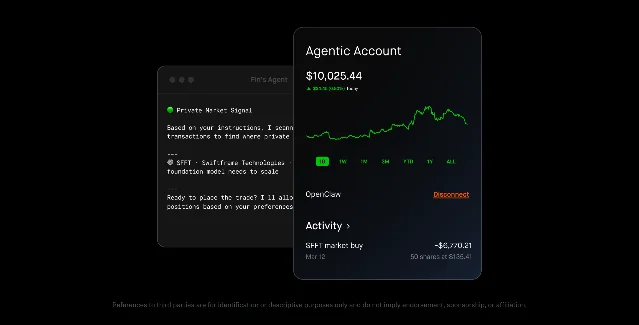 Robinhood Agentic Trading 功能界面截图